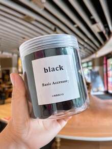 50pcs/Set Women's Basic High Stretch Hair Ties, Hairstyles (Multiple Colors) Casual Stretch Everyday Hair Ties, Simple , Thick Ponytail Clips, Simple And Elegant Style, Highly Stretchable Seamless Hair Accessories For Women's Sports, Simple Black Preferred, Home Beauty Women Accessory Gifts ,Hair Elastics ,Hair Rubber Bands ,Scrunchies ,Hair Rope ,Elastic Hair Tie Head Accessories Elastic Band - Multicolor - View 6