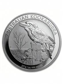 1 Ounce 2016 Australian Kookaburra And Wedge-Tailed Eagle Silver Coin,Protected With An Acrylic Shell - Multicolor - View 3