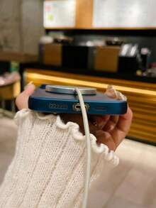 Phone Case Minimalist Matte Magnetic Metal Aircraft Style Shockproof Phone Case Protector Compatible With Iphone 11/12/13/14/15/16/17 Pro AMX/Apple Air Waterproof Anti-Fall Scratch Resistant - Dark Blue - View 5