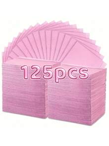 125 miếng lót bàn làm móng dùng một lần, thảm vải lót bàn làm móng, khăn giấy acrylic 3 lớp, giấy lót móng, giấy dán móng chống thấm nước, dùng tại nhà và tiệm làm móng. - Hồng - Xem 9
