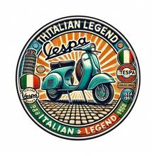 1pc 8 X 8 Inch (20 X 20 Cm) "Blechschild, Vespa-Italian Legend-Geschenk-Idee Fur" Vintage Style Metal Wall Art Sign - Bedroom, Kitchen, Dining Room, Bar Decor - Unique Design, Easy To Hang, Durable, Long-Lasting, Suitable For Home, Office Or Gift, Perfect Room Decor, Random Hole Style - Multicolor - View 8