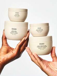 OUAI 細/中髮質護髮面膜，不油膩細/中髮用髮膜，沙龍級滋養護理，使頭髮柔軟絲滑強韌且豐盈，易沖洗，長效順滑，禮品 100ml/3.4 Fl.Oz - 100ml - 查看 9