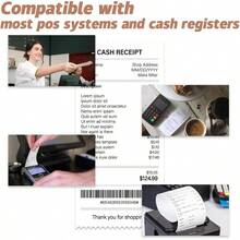 5 Rolls 2 1/4x 50 Thermal Receipt Paper Rolls, POS Cash Register Paper Rolls, 2.25x50ft Long Per Thermal Paper Receipt - 2 1/4" X 50' + 5 Rolls - View 8