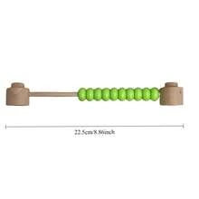 蒙特梭利忙碌板木制玩具DIY零件锻炼宝宝手指精细动作早期教育教学工具手眼协调能力探索能力活动板，成人DIY拼图玩具送给宝宝的礼物 - 包含珠子、滚轮、旋转齿轮、形状匹配等。（需成人安装） - 彩色 - 查看 20