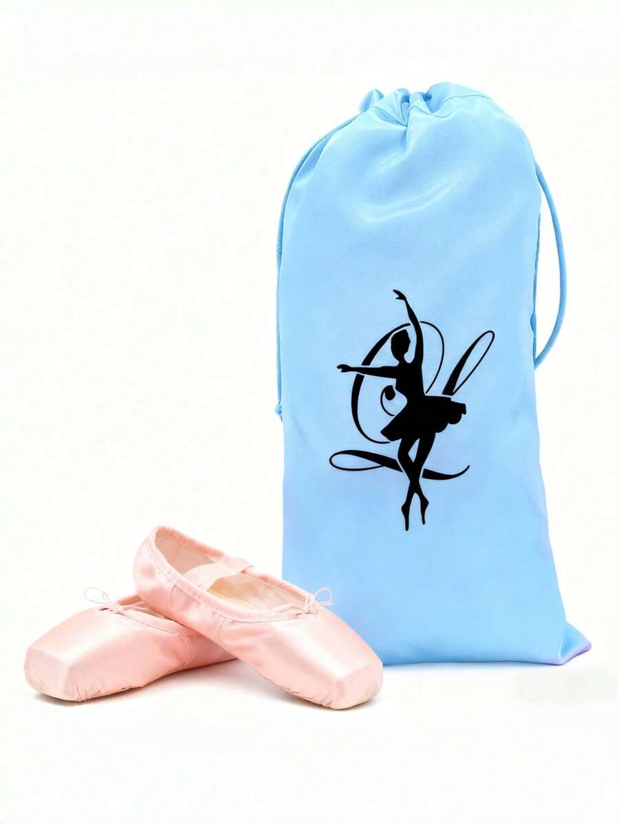 1/3pcs Satin Dance Shoe Storage Bags, Ballet Shoes, Soft Bottom Shoes, Satin Practice Attire Shoe Bags