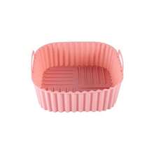 1 pieza Forro de silicona para freidora de aire, Cesta cuadrada para freidora de aire, Tazón de silicona, Bandeja de hornear reutilizable, Accesorios para horno, Herramientas de hornear, Utensilios de cocina, Accesorios de cocina - Multicolor - Ver 11