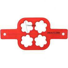 1pc The Silicone Mold For The Frying Pan And Pancake Maker Can Be Used To Make Fried Eggs, Pancakes, Chocolates, As Well As Molds In Heart-Shaped, Square, Plum Blossom, Circular And Other Shapes. It Is Heat-Resistant, Easy To Clean, Has A Long Lifespan, And Is - Multicolor - View 10