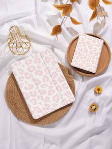 Funda protectora para tableta con estampado de leopardo rosa, compatible con iPad 9.7/10.2/10.5/10.9/12.9/Pro 11, 10th Gen, compatible con Samsung Galaxy Tab S6 Lite 10.4 pulgadas, compatible con Kindle Paperwhite 12th Gen 2024, Kindle (11th Generation) 2022 Release, Kobo Clara Colour, protección anti-caídas suave, soporte inteligente/activación/suspensión automática - Multicolor - Ver 5