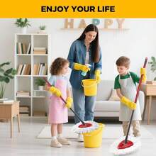 6 Pack Mop Head Replacements For O-Cedar, Spin Mop Replacement Head Compatible With Easywring 1-Tank Mop Refill, Microfiber, Machine Washable, Easy To Replace, Deep Cleaning - White - View 4