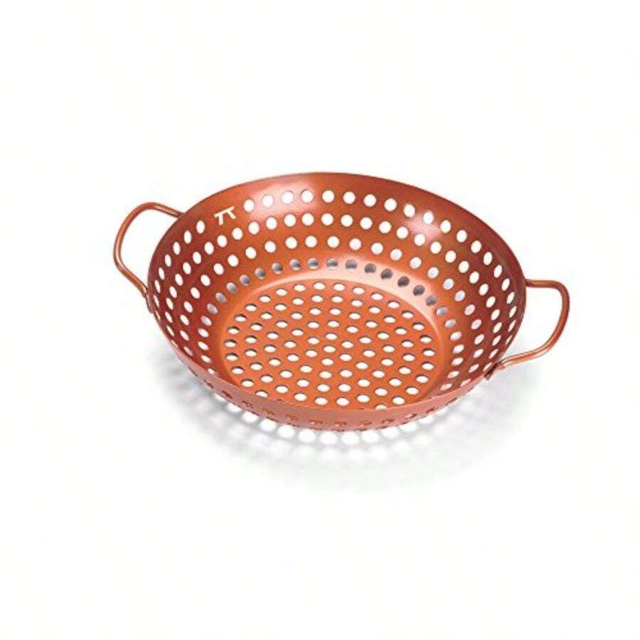 Outset, Sartén de la Parrilla con Mango Extraíble de Agarre Suave de Cobre, Sartén Grill con Mango Removible, Cobre, 1 Pieza(Cobre) - Multicolor - Ver 1