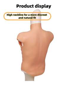 Silicone Abdominal Muscle Blocks Suit Muscle Suit Sexy High-Collar Vest Muscle Suit Realistic Six-Pack Muscle SML Size And Multiple Colors Suitable For Crossdresser,Crossdressing, Film/TV Performances, Home Use And Cosplay - Multicolor - View 5