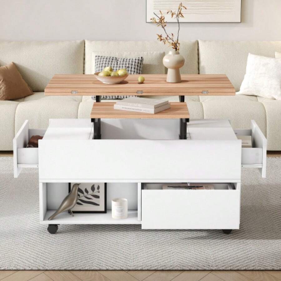 Coffee Tables - White+Oak - View 1