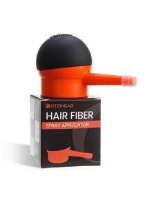 WANMEI Fiber Hair Building Fibers Applicator Pump - Unisex, Instantly Thickens Thinning Or Balding Hair, Naturally Conceals Hair Loss, Unisex Hair Thickening Fibers Applicator