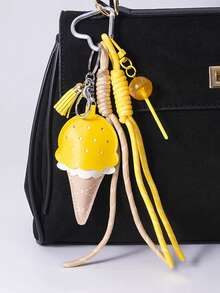 Yogodlns 1 chiếc móc khóa tự làm, móc khóa xe hình ngựa gỗ Trojan bằng da, quà tặng sáng tạo bằng dây bện, trang trí hình khoai tây chiên, phụ kiện túi xách, móc khóa carabiner tối giản, móc khóa hình ngôi sao dây leo hoạt hình, mặt dây chuyền túi xách, dây đeo điện thoại, phụ kiện vợt tennis, phụ kiện túi xách phong cách đơn giản unisex, móc chìa khóa xe hơi, trang trí ba lô, dây đeo đôi, phụ kiện dây leo. - Nhiều màu - Xem 13