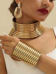 New Multilayer Handmade Beaded Vintage Boho Choker Necklace, Fashionable And Glamorous European/American, Bohemian, African, Retro Style For Party, Vacation, Beach - Multicolor - View 14