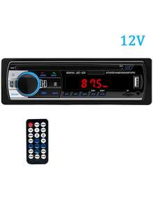 1-DIN Car Stereo Player With Digital Bluetooth, MP3 Player, FM Radio, Stereo Audio, USB Port And AUX Input