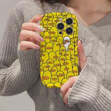 Adecuado para fundas de 16 Plus//Pro/minimalista 15 moda creativa 14/plus/pro//13/12/11/xs, Olas Crema, Funda Impresa, Funda para Smartphone, Impresión Creativa, Accesorio de Moda, Impresión, Funda Ligera, Usuarios de, Minimalista - Blanco - Ver 2