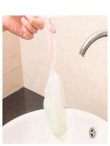 1个随机颜色抽绳泡沫网，皂盒网，洗脸泡沫网，保护肌肤清洁，泡沫更丰富，适合家庭浴室、旅行、宿舍浴室装饰、秋季、返校季装饰 - 多色的 - 查看 10