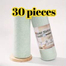 XFHSZ 30-Piece Super Absorbent & Rust-Resistant Microfiber Cleaning Cloth Set, Multi-Purpose Kitchen Heavy Grease Removal Cloths, Powerful Stain Removal Without Residue, Washable & Reusable, Lint-Free & Fuzz-Free, Non-Scratching On Kitchenware Surfaces, Wet & Dry Dual-Use Cleaning Roll Towels, Suitable For Living Room, Bathroom, Glass & Furniture Cleaning, Time-Saving & Labor-Saving Holiday Cleaning Essential, Cost-Effective Must-Have Household Cleaning Kit, Top Choice For Christmas Deep Cleaning Stock-Up - 綠色 - 查看 3