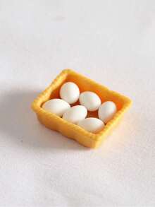 1 Set Miniature Egg Models, OB11 Photography Props, Dollhouse Kitchen Decor Accessories, Boxed Egg Combo - Multicolor - View 6