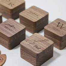 Personalisierter Holz-Gitarren-Plektrum-Etui, individueller Gitarren-Plektrum-Halter, Plektrum-Box Geschenk für Gitarrenspieler, Vatertag, Weihnachtsgeschenke (ohne Gitarren-Plektrum) Multifunktional, graviert, exquisit, stilvoll, modisch, vintage, schlicht einzigartig, individualisierte Kunst- und Bastelsets, Schatzfunde, Wintermode, Weihnachtsgeschenk, /Ideale Geschenke für Ihn, Sie, Freunde, Kinder, Spielzeug & Spiele, Dekoriere dein Zuhause, einzigartiges Geschenk - schwarze Walnussfarbe - Übersicht 4