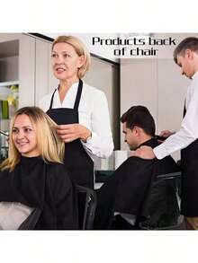 1pc Transparent PVC Salon Hair Dye Chair Protective Cover - Clear - View 5