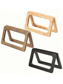 Wooden Bag Strap, DIY Handbag Accessory, Suitable For Handmade Bags And Wallets, Old Bag Renovation, Craft Materials, Bag Modification, Universal Style, Smooth Wood, Wear-Resistant And Durable, Handmade Craft, Artistic Fresh, Natural Style, Suitable For Beach Bags, Shopping Bags - Multicolor - View 9