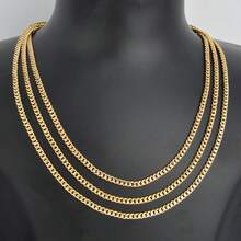 1pc 18K Gold Plated Minimalist Elegant Clavicle Chain Necklace, Classic Versatile Fashion Accessory Suitable For Women's Daily Wear - Gold - View 4