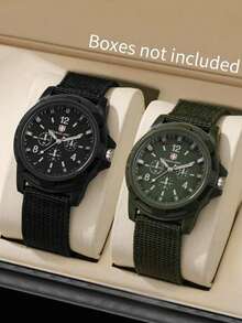 2件套新款男士商务休闲圆形石英表，多功能情侣手表套装，情人节、新年、生日、圣诞节礼物，送给朋友和家人