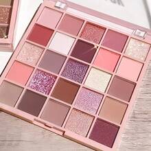 K'APEINE 25 Color Eyeshadow Palette, Multi-Color Pearlescent, Matte, Glitter Eyeshadows, High Color Payoff, Waterproof, Sweat-Resistant, Versatile For Daily Wear - 01# - View 1