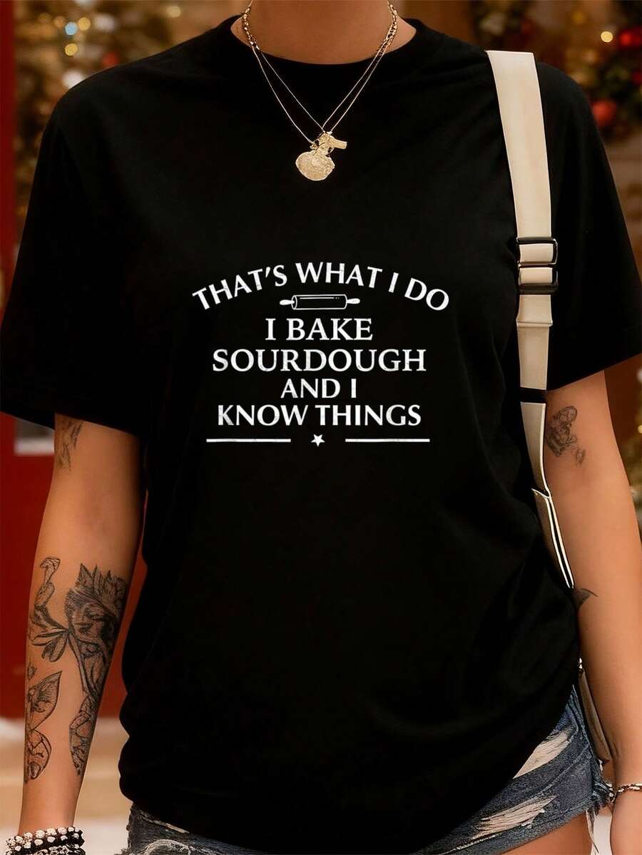 Camisetas femininas - Preto - Ver 1