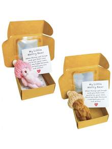 4pcs-Mini Bear Gift Set In Box, Pocket Bear With Inspirational Card, Graduation/Birthday/Valentine's Day/Mother's Day Gift, Includes Greeting Card And Box -Relationship Gift For Friends, Family, Colleagues, And Children, Positive Mini Encouragement Card - Multicolor - View 10