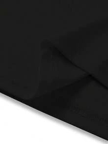 Pet Theme It's A Squirrel Thing Text And Squirrel Print Crew Neck T-Shirt, Design Details Include Bold White Text With A Detailed Brown Squirrel Graphic, Short Sleeve Playful Style Casual Garment Style Suitable For Spring And Autumn, Machine Wash Cold With Like Colors, For Pet Lovers Gatherings And Daily Leisure - 黑色 - 查看 3