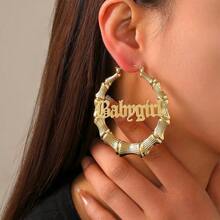 AWYY2 Pcs Gold Bamboo Hoop Earrings For Women 80s 90s Style Door Knocker Hoops Small To Large Sizes Heart Shape Ghetto Hip Hop Bamboo Gold Earrings  Accessories Jewelry Gifts - EYE HOPE - View 2