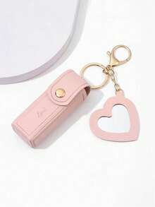 Mini Lipstick Storage Bag, Light Lipstick Lip Glaze Storage Bag, Makeup Bag With Makeup Mirror, Storage Accessories With Hook That Can Be Hung On The Bag, Ideal Makeup Bag For S To Go Shopping, Holiday Gifts - Multicolor - View 10