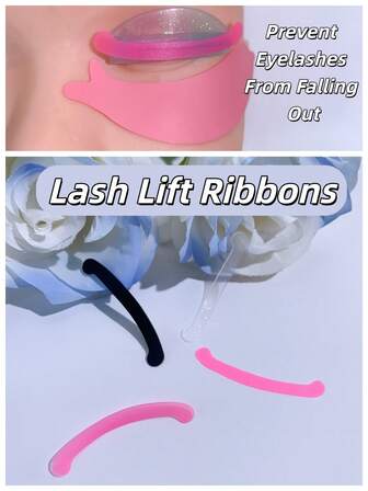 PERMANIA 1 Pair Lash Lift Ribbons Lash Perm Cover Strip Lash Lift Pads,Silicone Perm Roller,Prevent Eyelashes From Falling Out,Reusable After Cleaning, Suitable For Salons