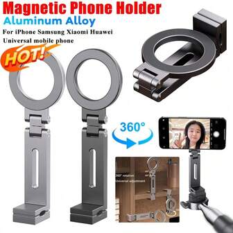 Universal Magnetic Phone Holder Travel Essentials 360° Rotation Airplane Phone Mount