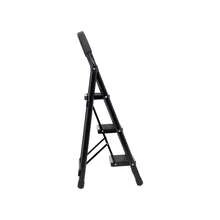 3-Step Tubular Steel Ladder, Heavy Duty, Various Colors - Black - View 8