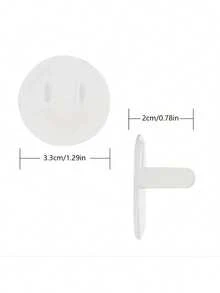 10 قطع من أغطية مآخذ كهربائية آمنة للأطفال مع مقابض مخفية لحماية المآخذ الكهربائية من الأطفال والرضع. رائعة لحفلات استقبال المواليد وديكورات العائلة. - مشاهدة 9