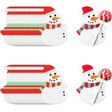 100/50/10 بطاقة حامل لولي بوب عيد الميلاد، حامل سكر القصب بشكل رجل ثلجي ورجل زنجبيل، أكمام بطاقات هدايا عيد الميلاد، هدايا للفصل الدراسي، ديكورات عيد الميلاد، بطاقات عطلة جماعية للجيران والمعلمين، بطاقات رسائل عيد الميلاد، لحفلات سكر القصب في عيد الميلاد - متعدد الألوان - مشاهدة 1