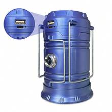 1pc New Outdoor Horse Lantern 5800 Camping Light Solar Rechargeable LED Tent Lamp Multi-Function Portable Telescopic Light, Solar Lights Outdoor - Multicolor - View 7