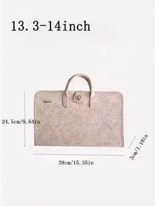 14/15.6 Inch Cute Laptop Sleeve Bag Carrying Case Protective Cover Laptop Case Laptop Cover Computer Bag Carrying Hand Bag Laptop Bag Water Resistant Travel Essentials - Pink - View 7