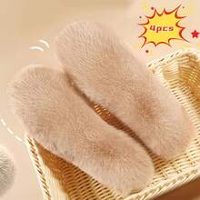 2 Pairs Super Thick Warm Winter Snow Boot Insoles - Soft Wool Fleece With Plush Lining, Extremely Cozy And Warm, Hand Washable, Ideal For Cold Weather And Extreme Temperatures | Fluffy Insole Design | Toasty Warmth - Brown 2-pack - View 12