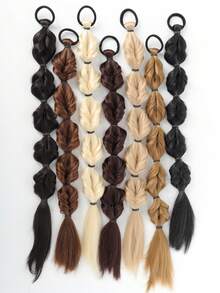 20英寸马尾假发 女款泡泡辫扭辫扎辫子脏辫马尾灯笼辫 - 彩色 - 查看 2