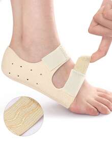 2-In-1 Insole, Soft Underfoot, Shock-Absorbing, Foot Sleeve - Apricot - View 2