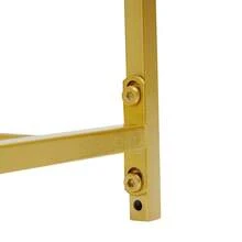 SanBouSi 2-Ebenen Schuhhalter Gold – Offenes Design & Belüftung, 703331 cm, Für Eingangsbereich/Foyer - Gold - Übersicht 4