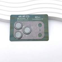 1pc Glitter Integrated Tempered Glass Camera Lens Protector, Full Coverage Anti-Scratch Camera Protective Cover, Compatible With Iphone 17/17 Air/17 Pro/17 Pro Max Series Applicable To Daily Shield, Office, Home Daily Shield Office Home Phone Camera Cover Sparkling Crystal Waterproof Shockproof Anti-Fall Scratch Resistant