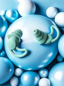 Tapones de oído reutilizables de silicona, tapones de oído impermeables y a prueba de ruido para nadar, dormir, roncar, estudiar, conciertos, viajes al aire libre, trabajo industrial, regalo cómodo para hombres y mujeres - Multicolor - Ver 8