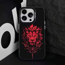 L-Lion Animal Phone Case For  17,16,15,14,13,12,11,Pro,Max,Plus,E,Air,Mini Black Tpu Cover.Holiday Phone Accessories. - Z8 - Xem 13
