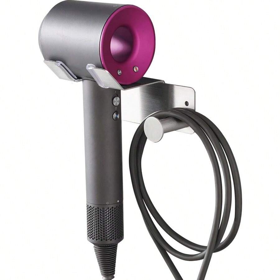 XAPY Hair Dryer Holder Hair Dryer Holder  Mounted Self Adhesive Blow Dryer Holder Stains Steel  Hair Dryer Holder Hairdryer Holder For Bathro - Beige - View 1